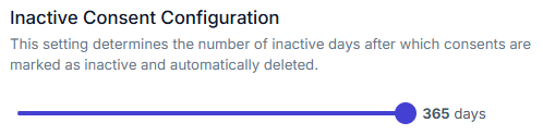 Inactive Consent Configuration